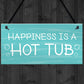 Novelty Hot Tub Sign Hanging Garden Summerhouse Plaque