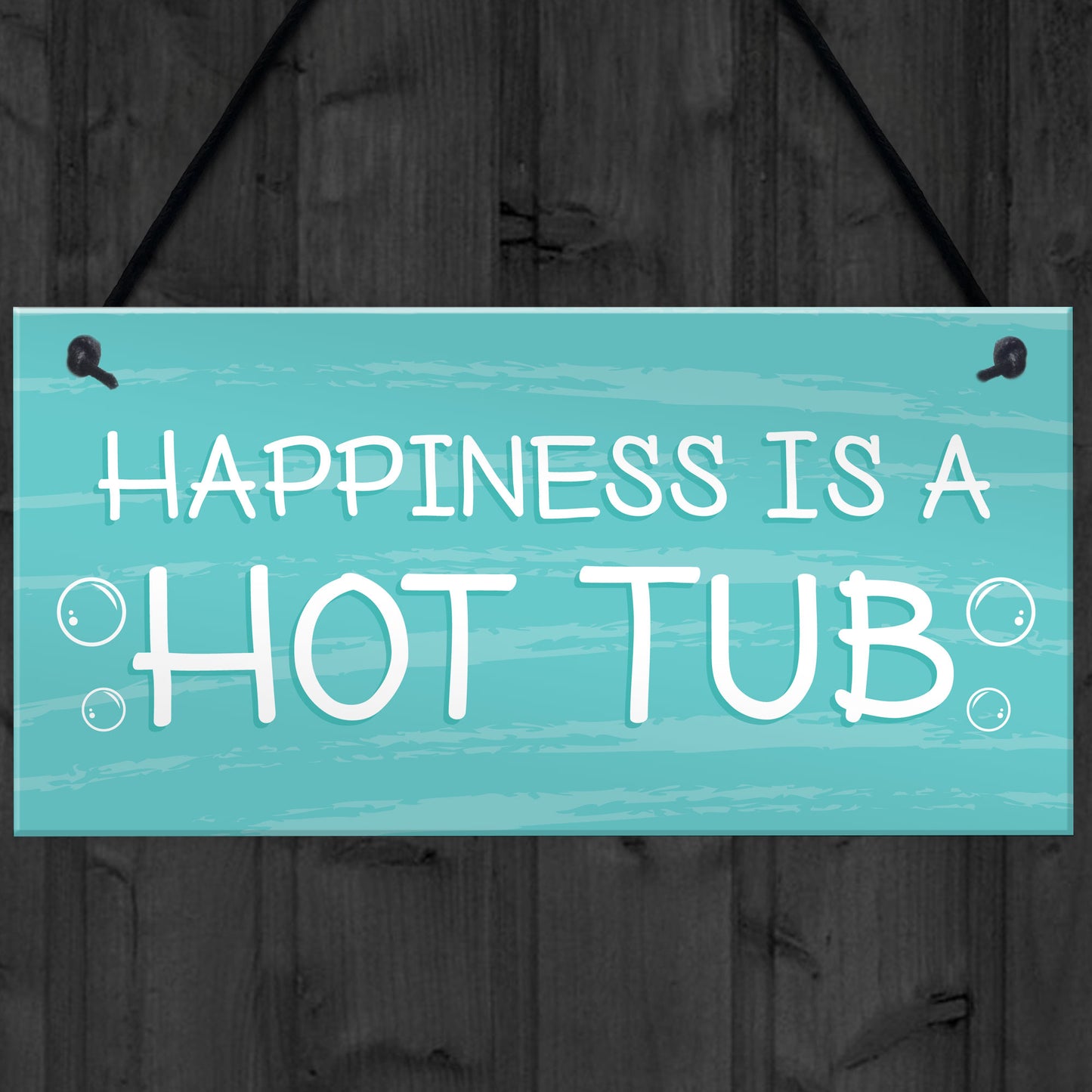 Novelty Hot Tub Sign Hanging Garden Summerhouse Plaque