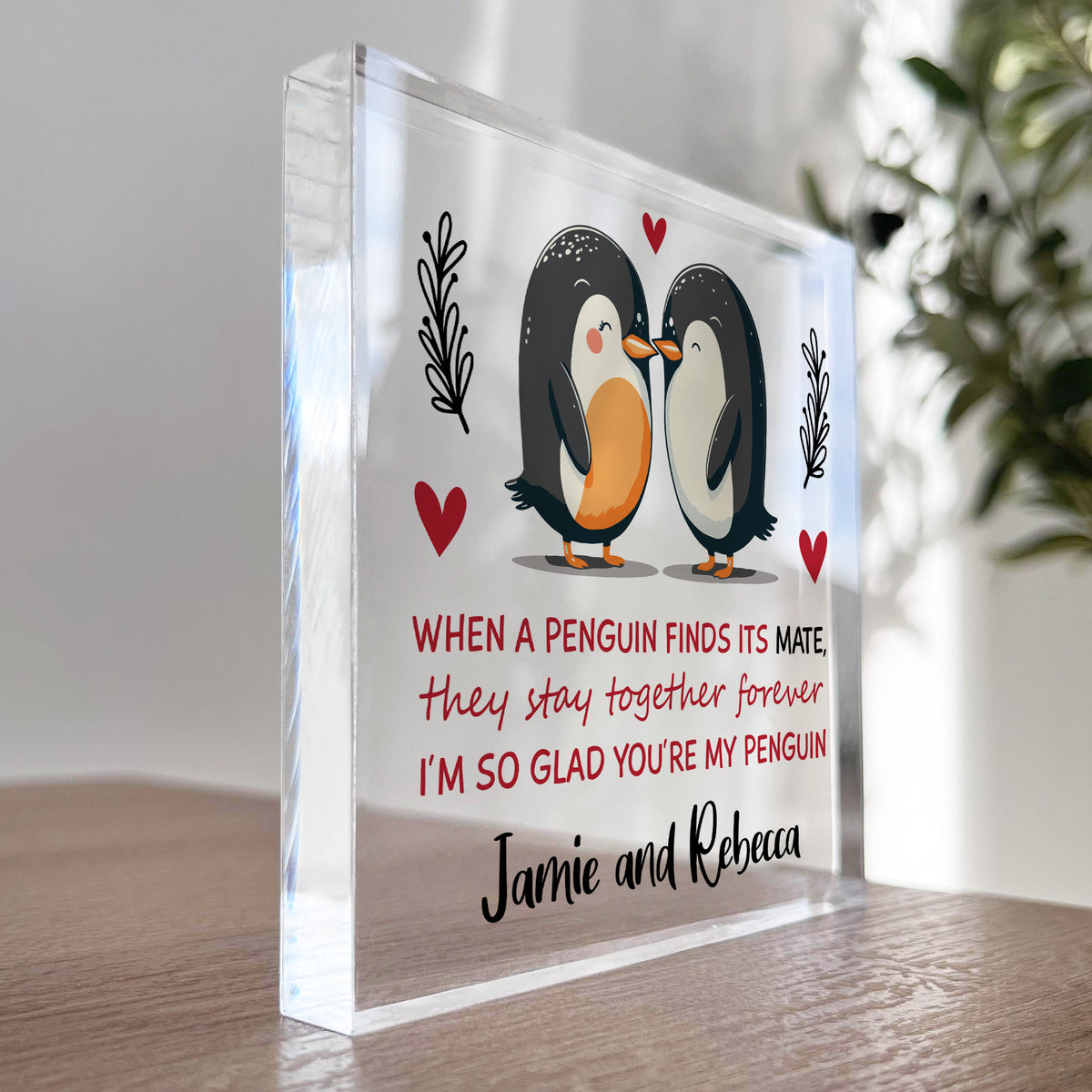 Gifts For Couple Penguin Gifts for Her Him PERSONALISED Husband