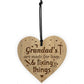 Grandad Gifts Engraved Heart Cute Grandad Birthday Christmas