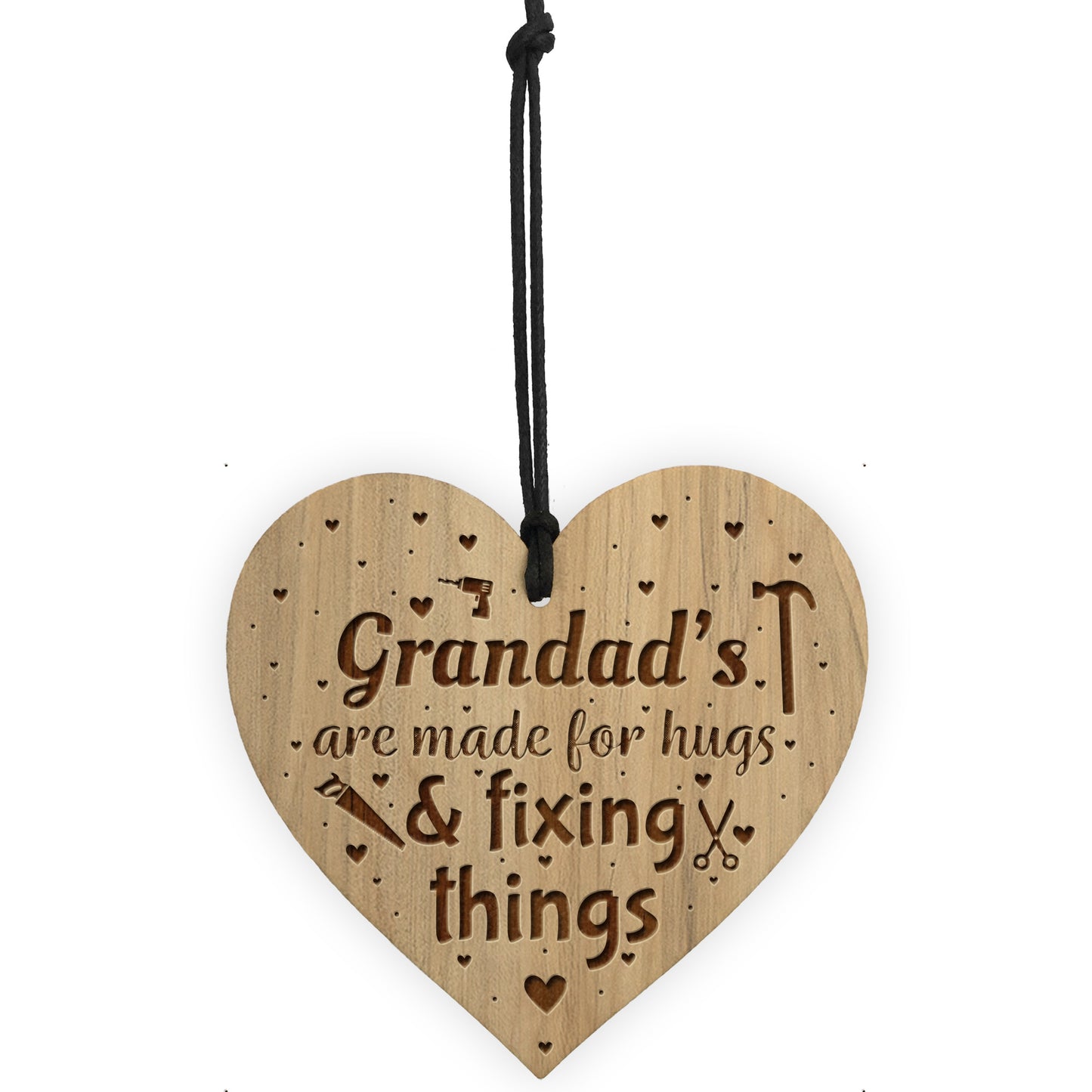 Grandad Gifts Engraved Heart Cute Grandad Birthday Christmas