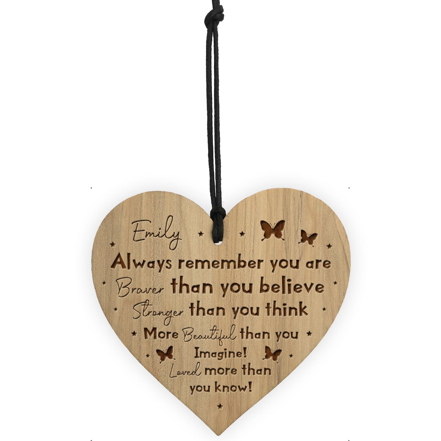 Personalised Braver Stronger Beautiful Sign For Best Friend