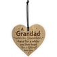 randad Gifts Engraved Heart Birthday Christmas Gift For Grandad
