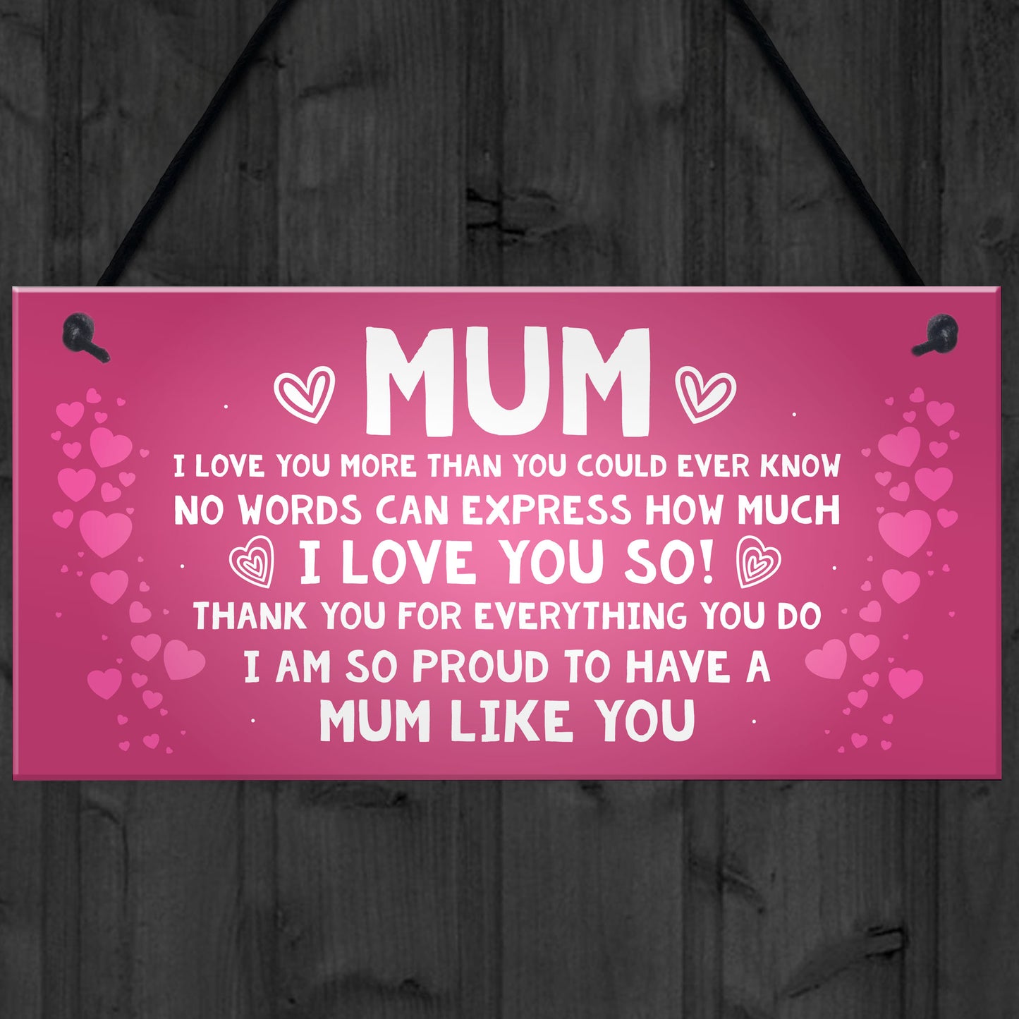 Mum Gift For Birthday Christmas Hanging Sign Gift For Mum