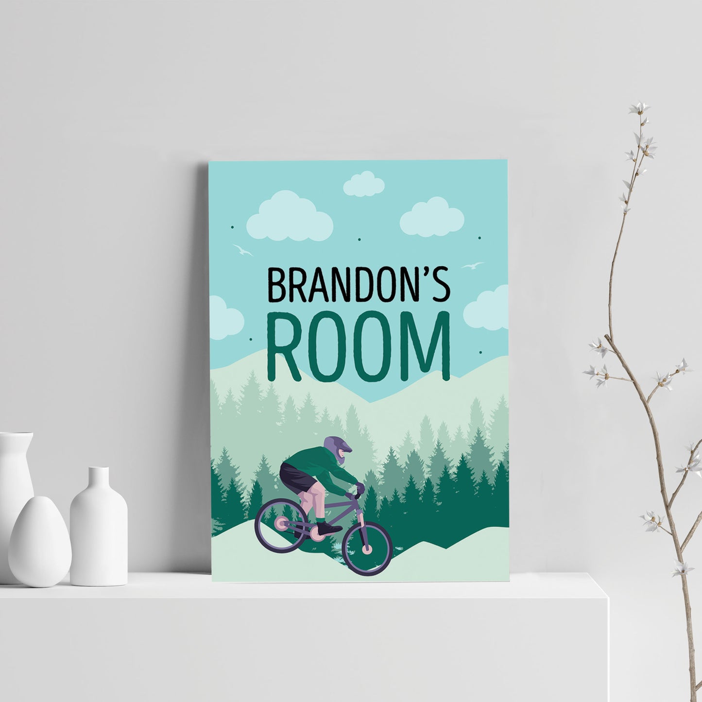 PERSONALISED Bedroom Wall Print Boys Bedroom Decor Wall Art