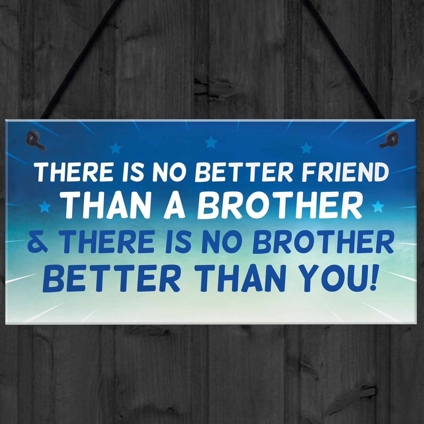 Brother Plaque Novelty Brother Gift For Birthday Christmas