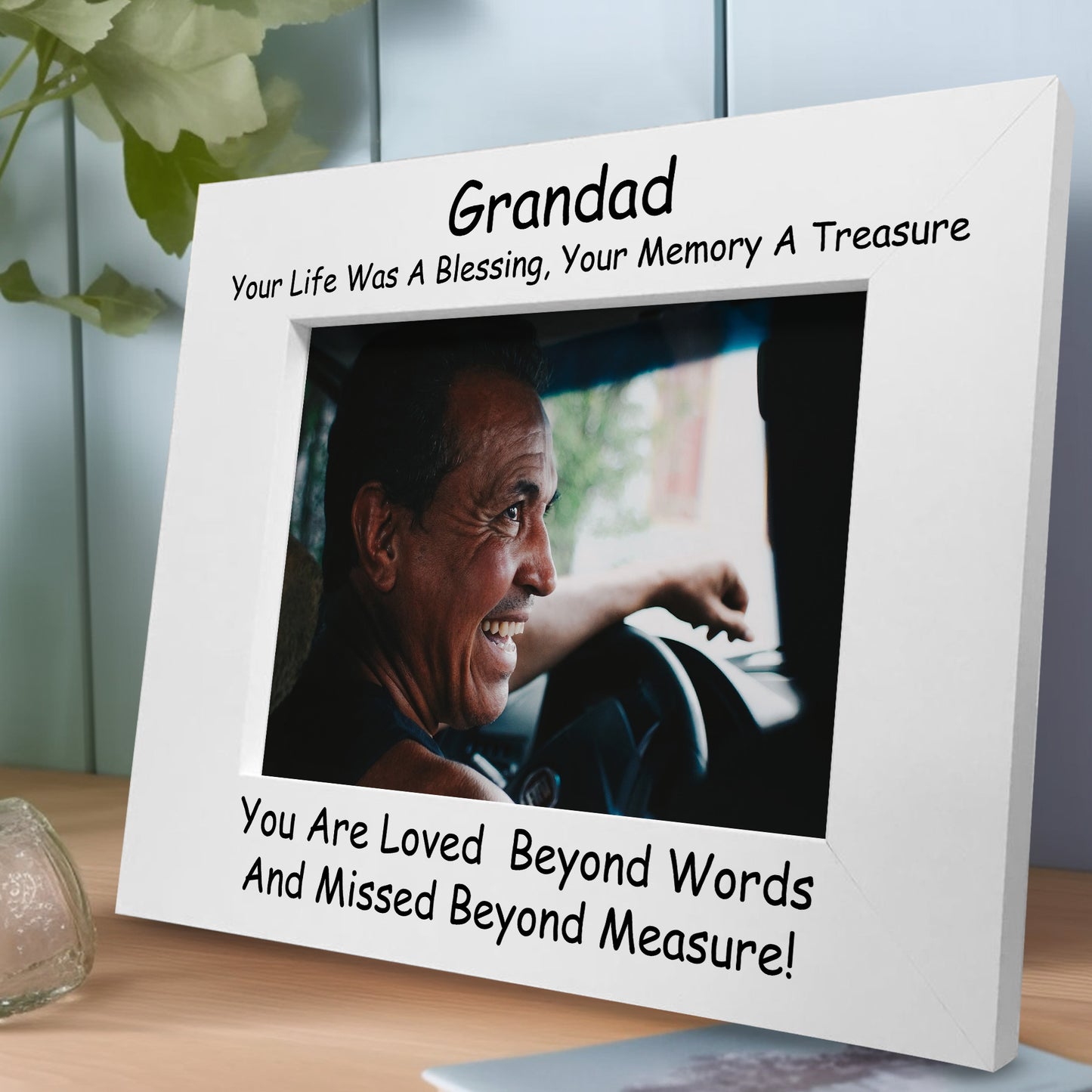 Grandad Memorial Photo Frame In Memory Gift For Grandad Family