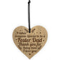 Foster Dad Gifts For Him Wooden Engraved Heart Birthday Gifts