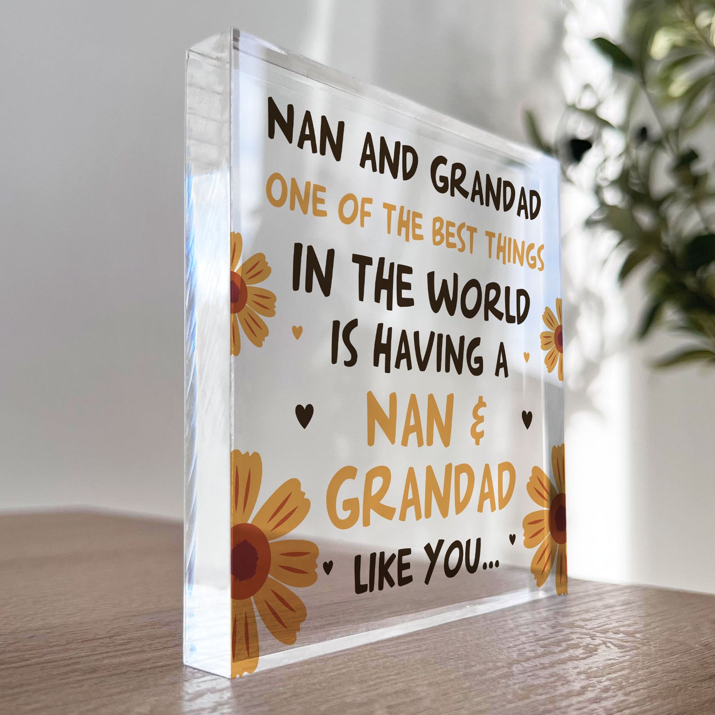 Nan And Grandad Sign Gift For Nan And Grandad Christmas Birthday