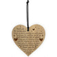 Boyfriend Girlfriend Gift Poem Engraved Heart Husband Wife