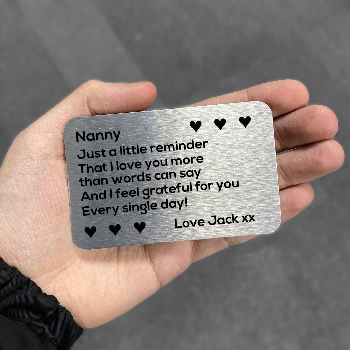 Novelty Gift For Nanny Personalised Insert Birthday Christmas