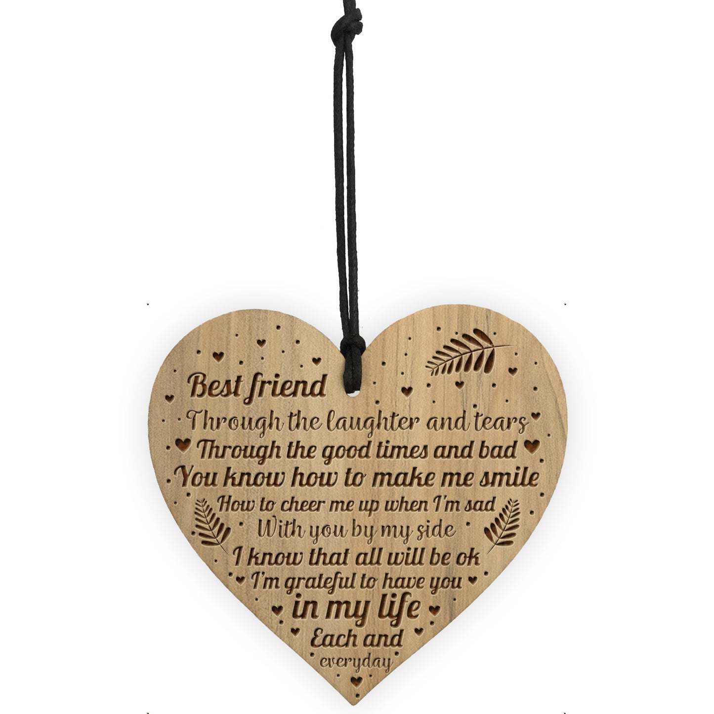 Best Friend Gifts For A Friend Engraved Heart Sign Friendship