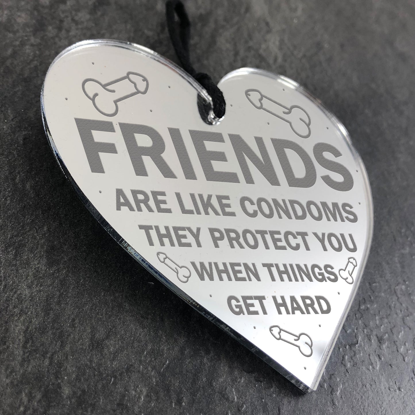 Engraved Friendship Gifts Engraved Heart Birthday Christmas Gift