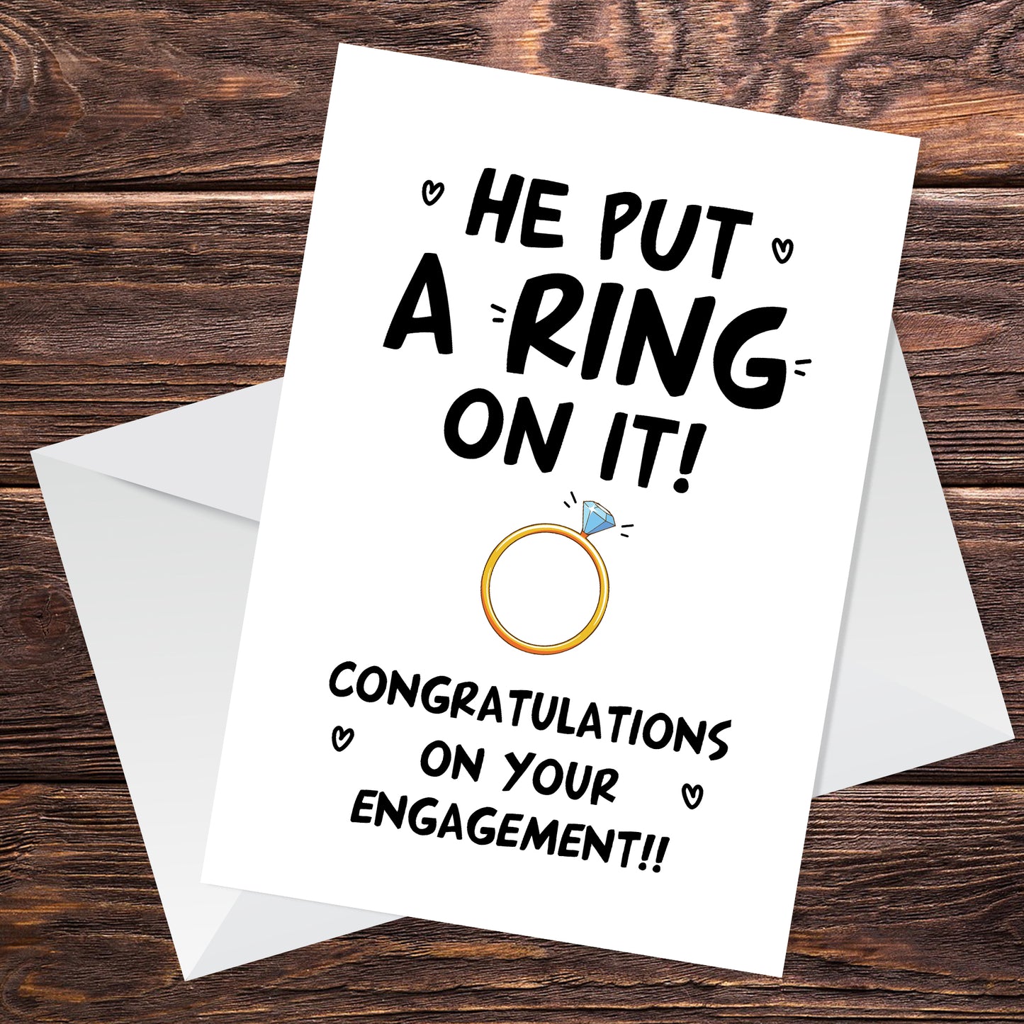 Engagement Card Congratulations On Your Engagement Couple Card
