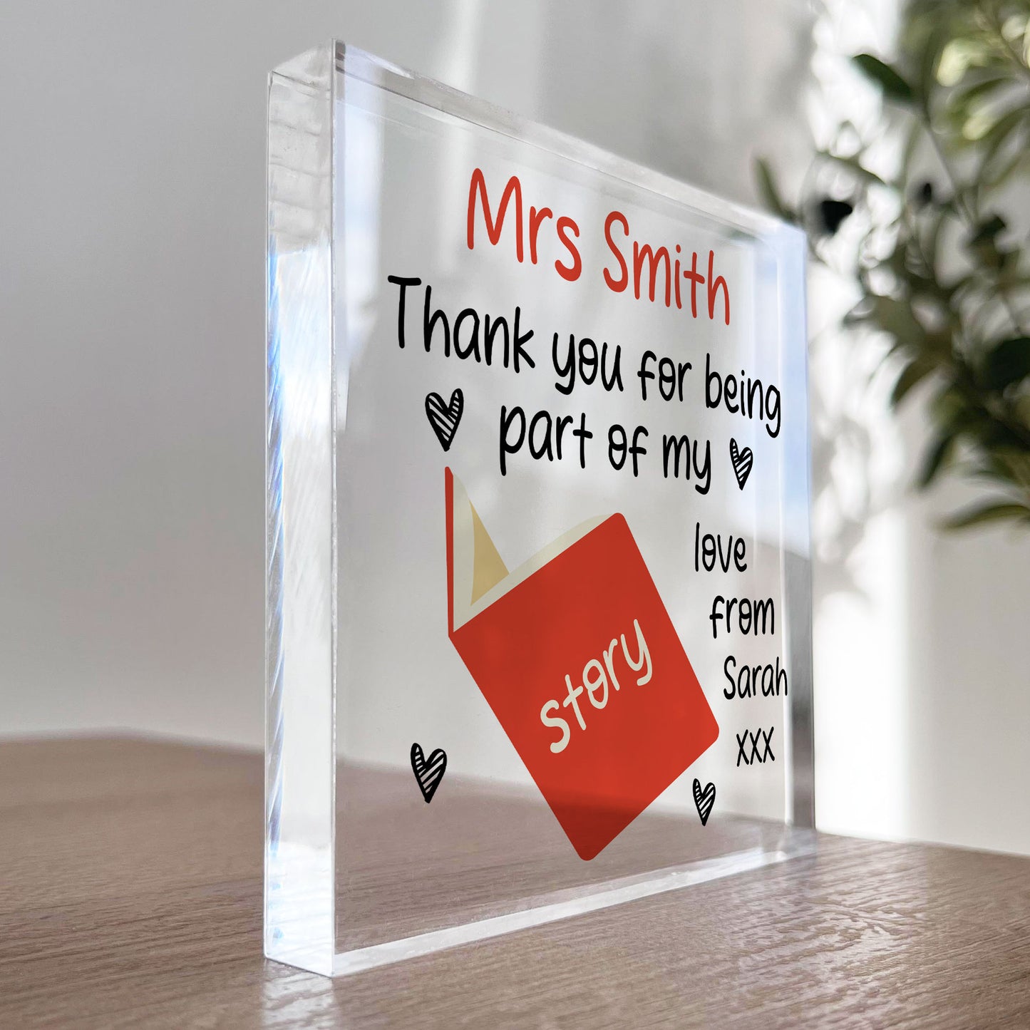 Personalised Best Teacher Gifts Thank You For Being Part Of