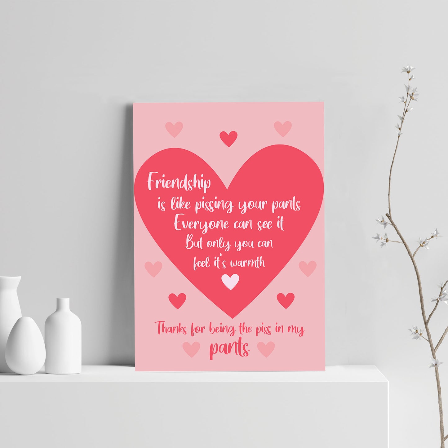 Funny Friendship Gift Best Friend Christmas Birthday Gift Print