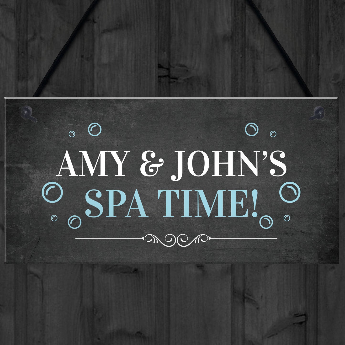 Hot Tub Accessories For Garden Outdoor Personalised Spa Sign
