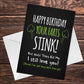 Funny Happy Birthday Card For Him Novelty Card Boyfriend Husband