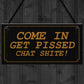Funny Rude Bar Signs Plaques For Home Bar Man Cave Novelty