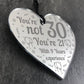 30th Birthday Gifts Mirrored Acrylic Heart Novelty Birthday Gift