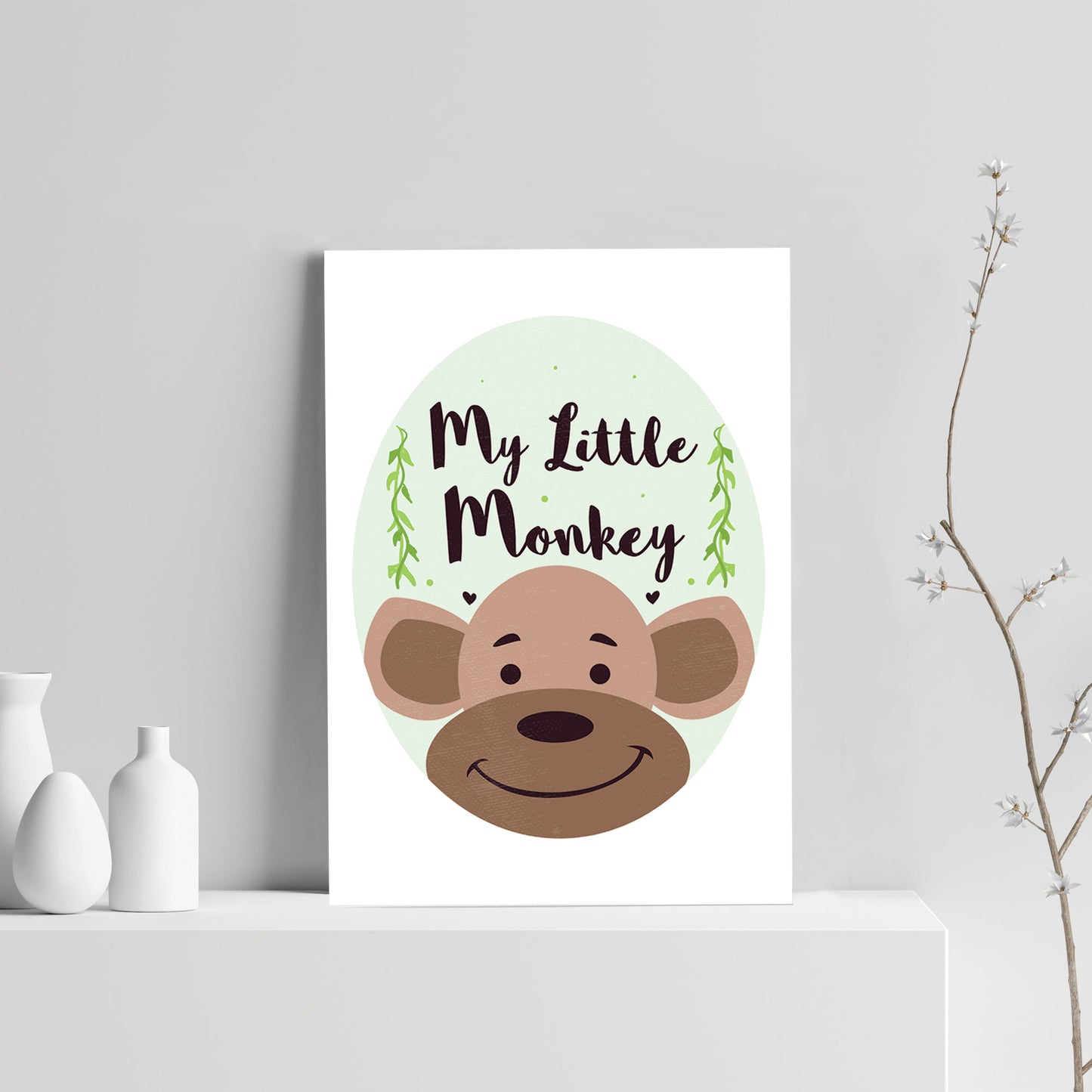 Cute Animal Prints For Nursery Monkey Picture Nursery Wall Art