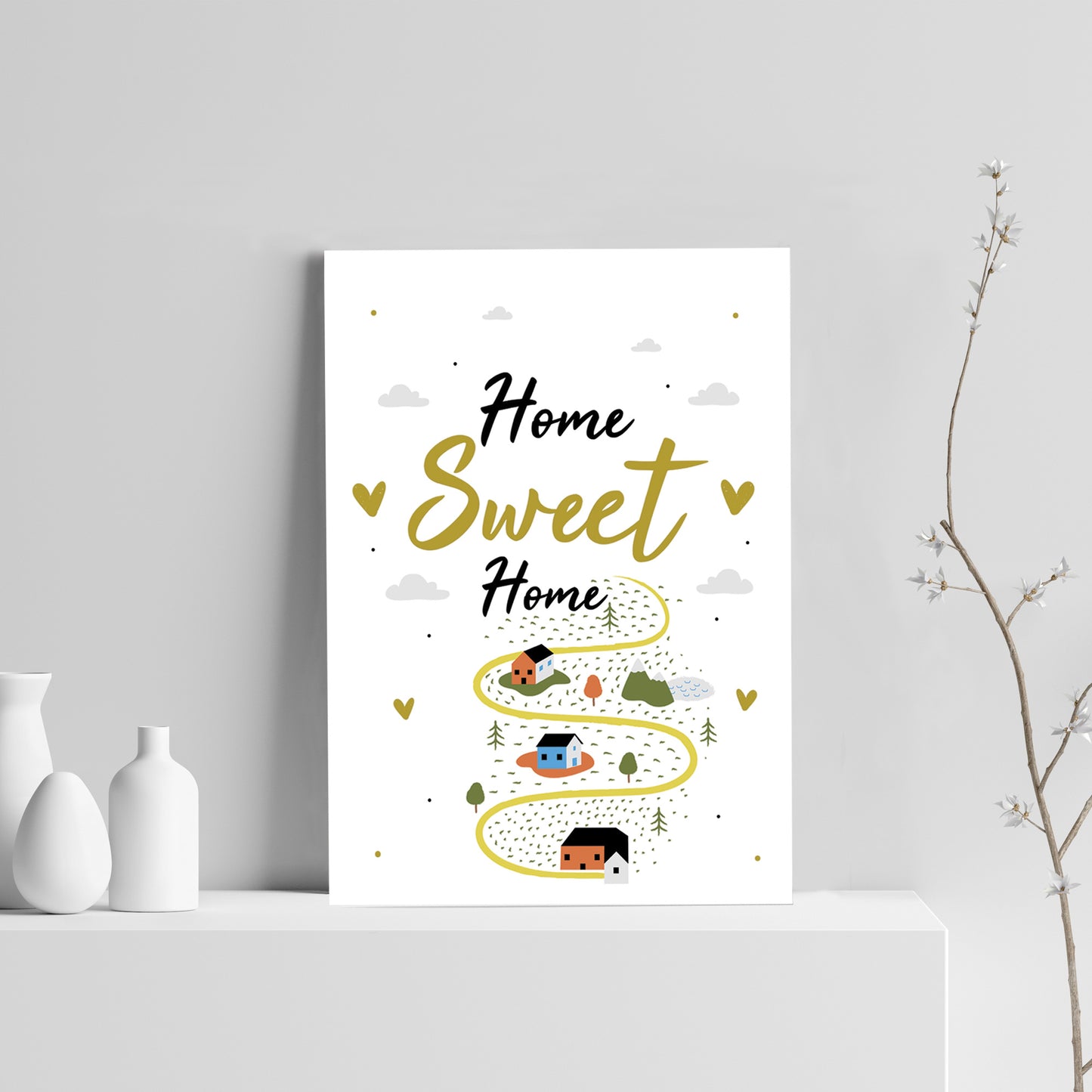 Home Sweet Home Print House Warming Gift Moving House New Home