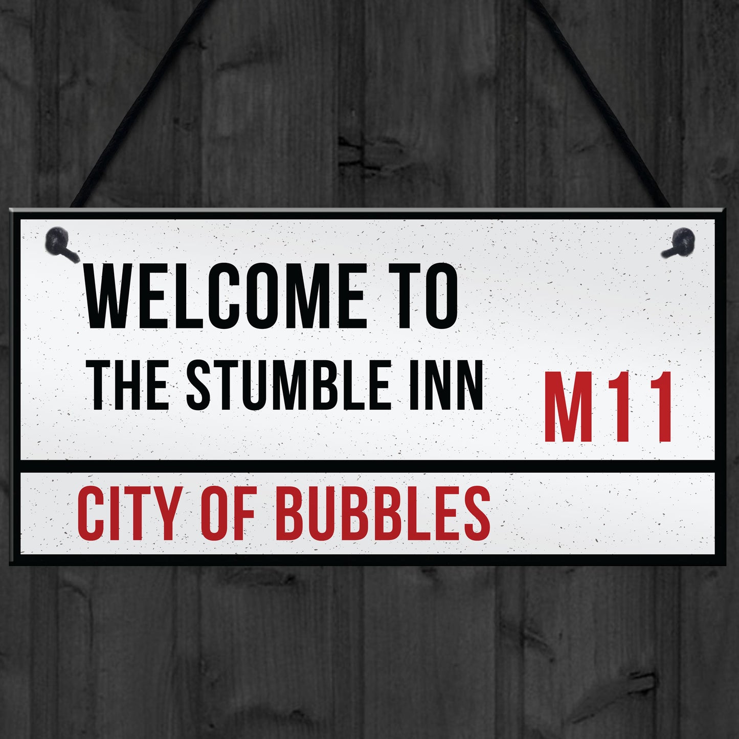 PERSONALISED Home Bar Street Style Sign For Man Cave Bar Pub