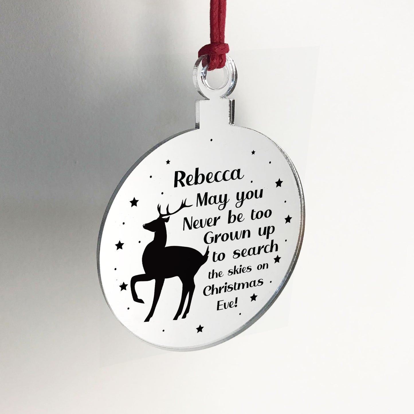 Personalised Christmas Tree Decoration Baby's First Christmas