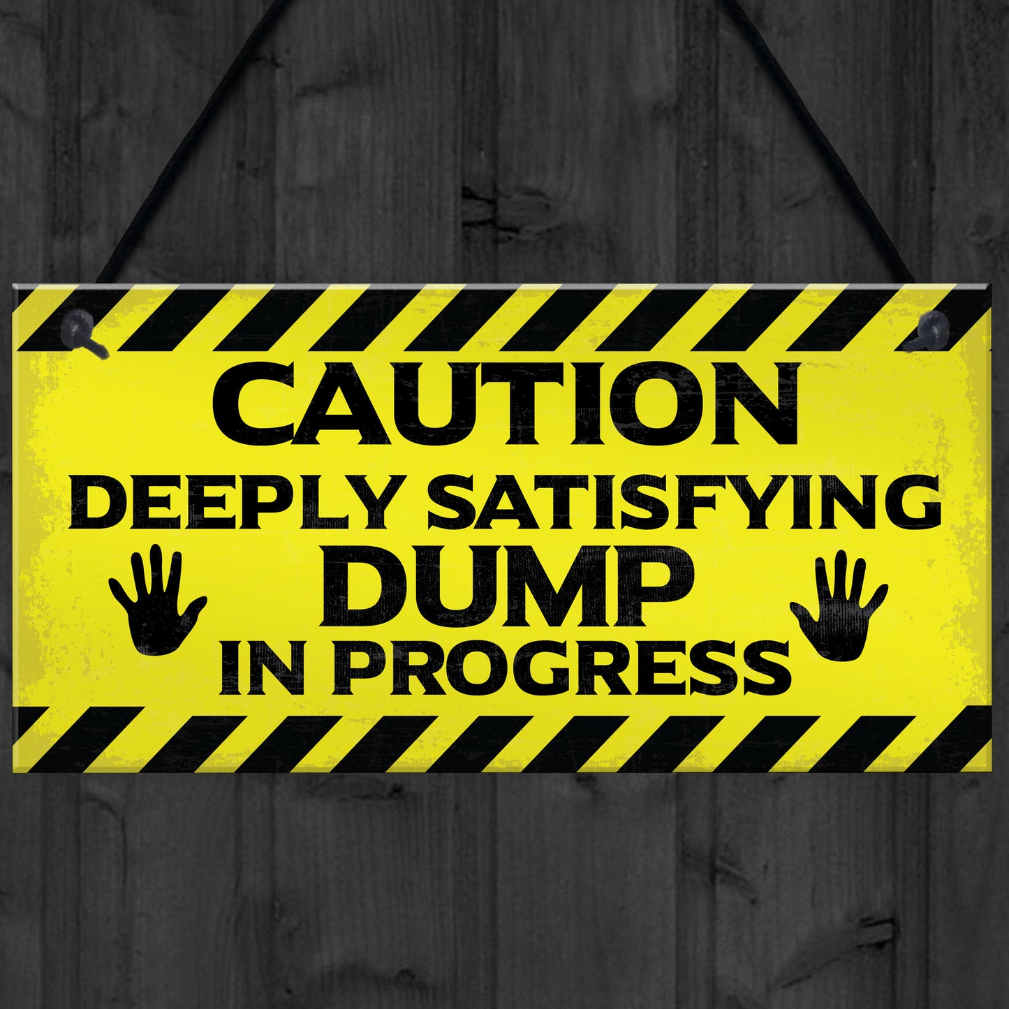 Funny Toilet Bathroom Warning Sign Novelty Bathroom Decor Gifts