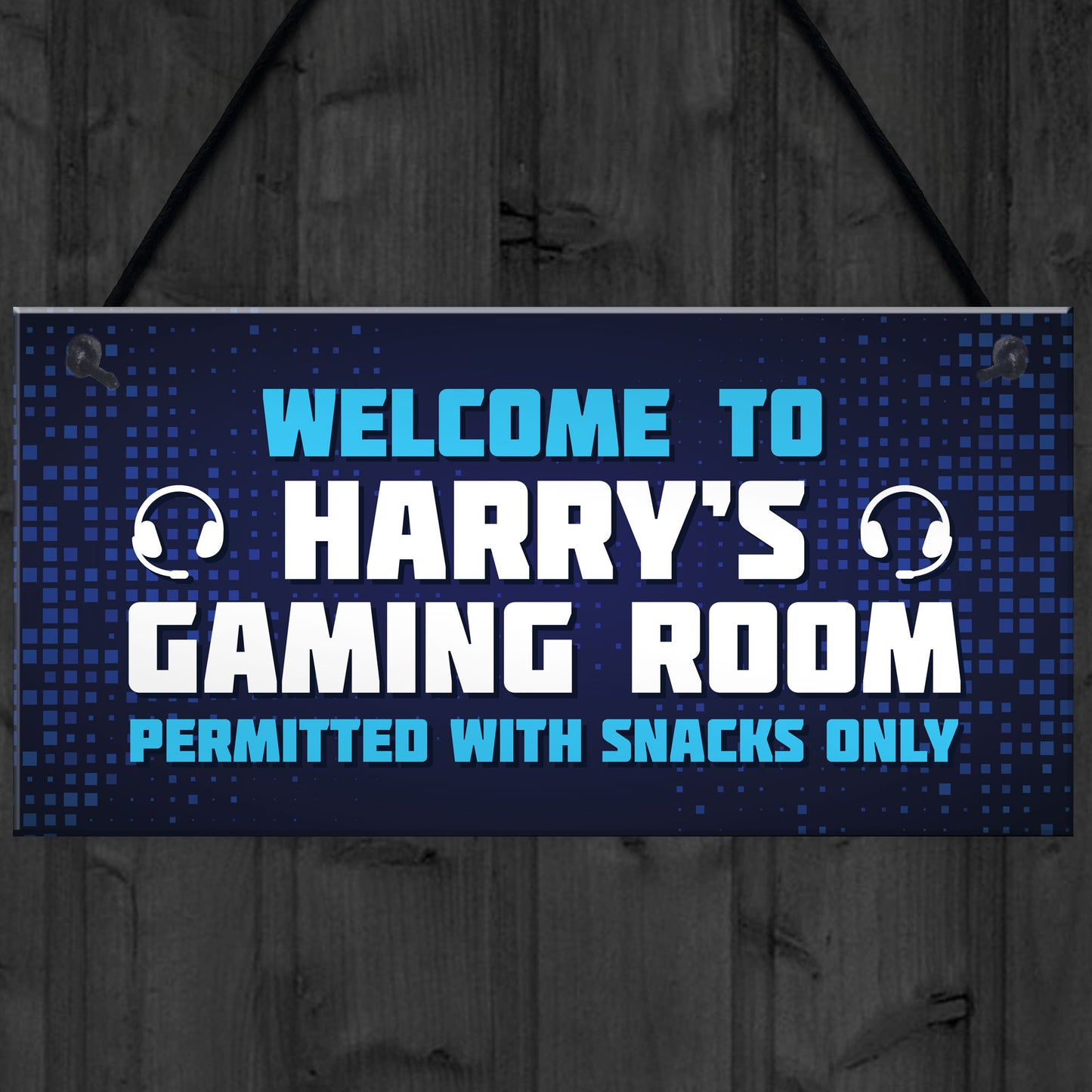 Gaming Sign Hanging Wall Door Plaque Gaming Room Sign Man Cave