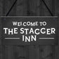 Funny Humour Home Bar Sign STAGGER INN Man Cave Pub Garage