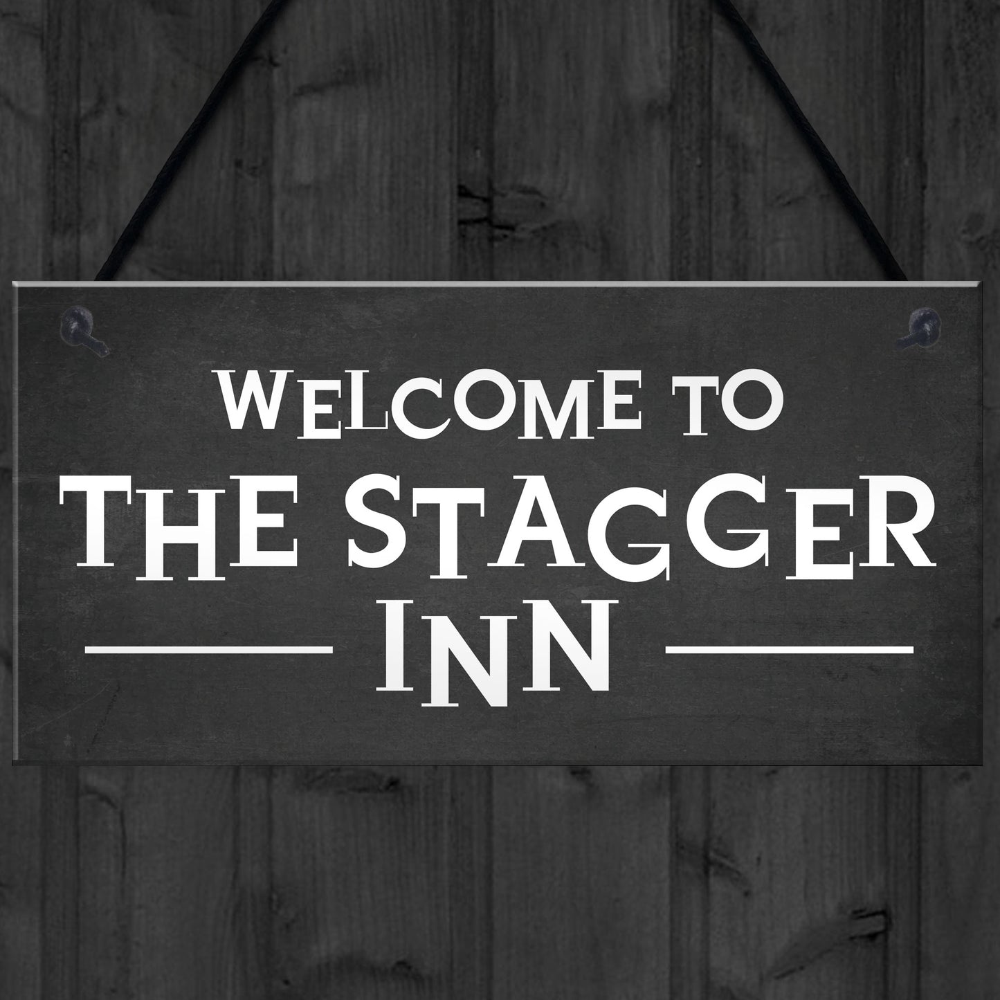 Funny Humour Home Bar Sign STAGGER INN Man Cave Pub Garage