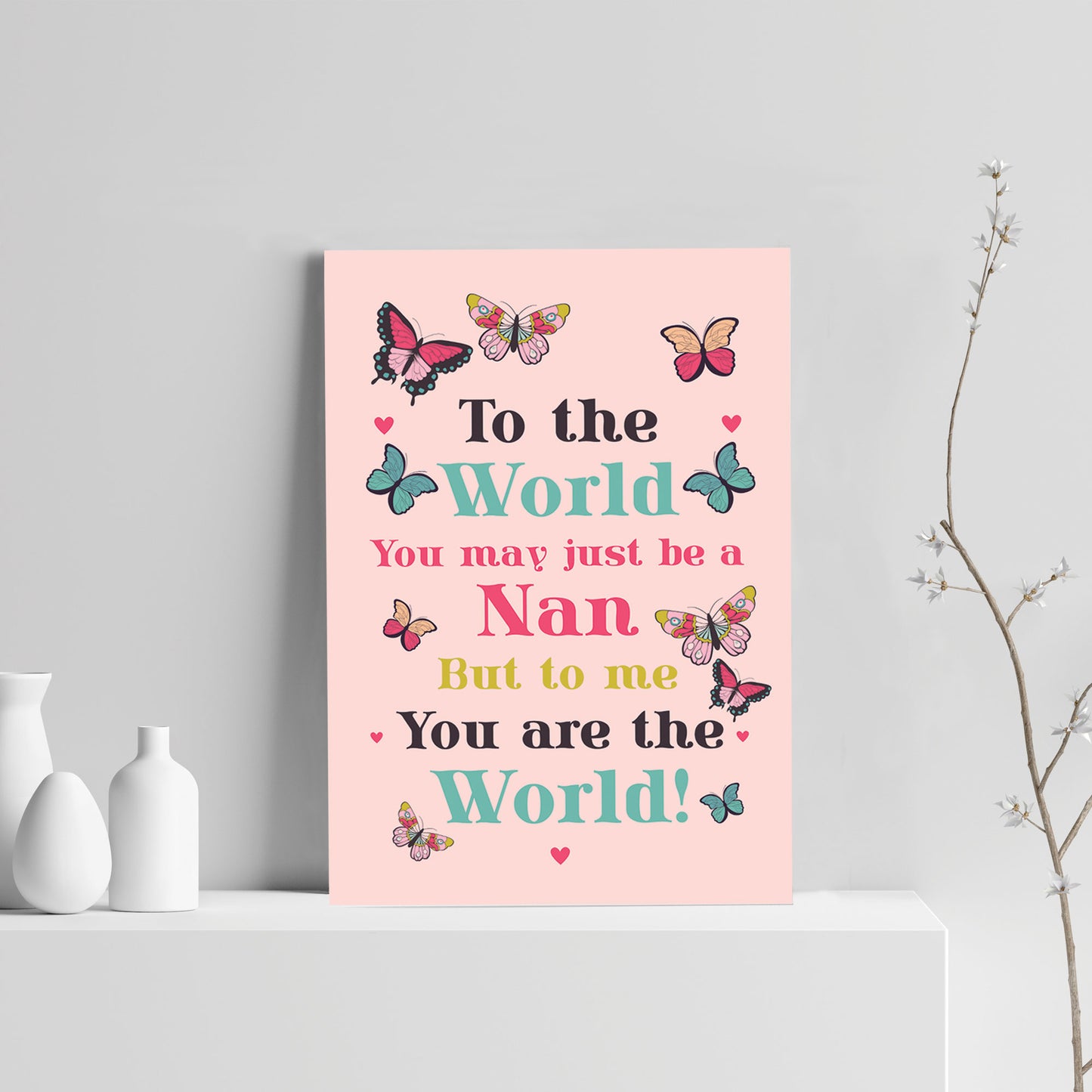 Birthday Christmas Gift For Nan A4 Print Special Thank You Gift