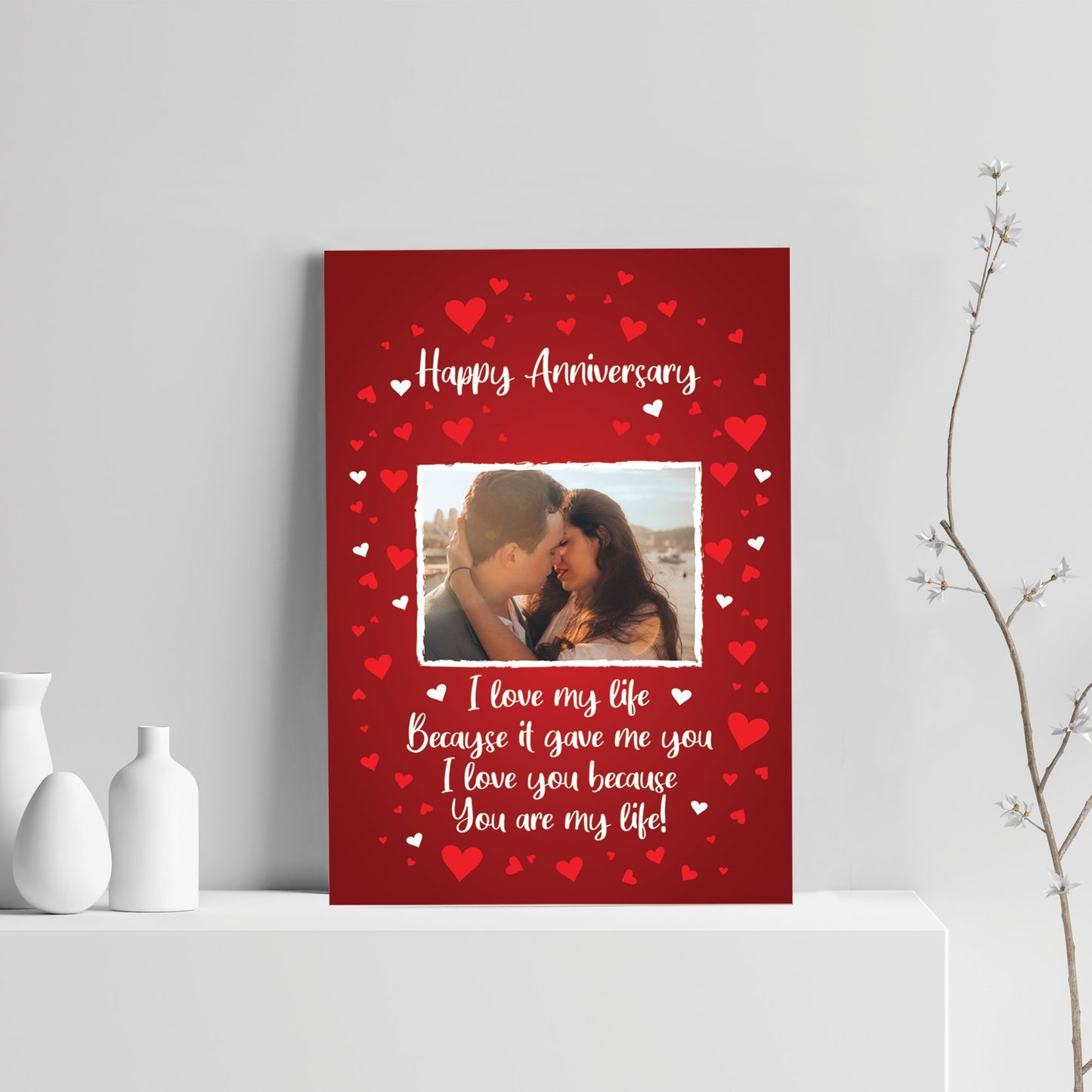 Anniversary Gift For Husband Wife Personalised Photot Print