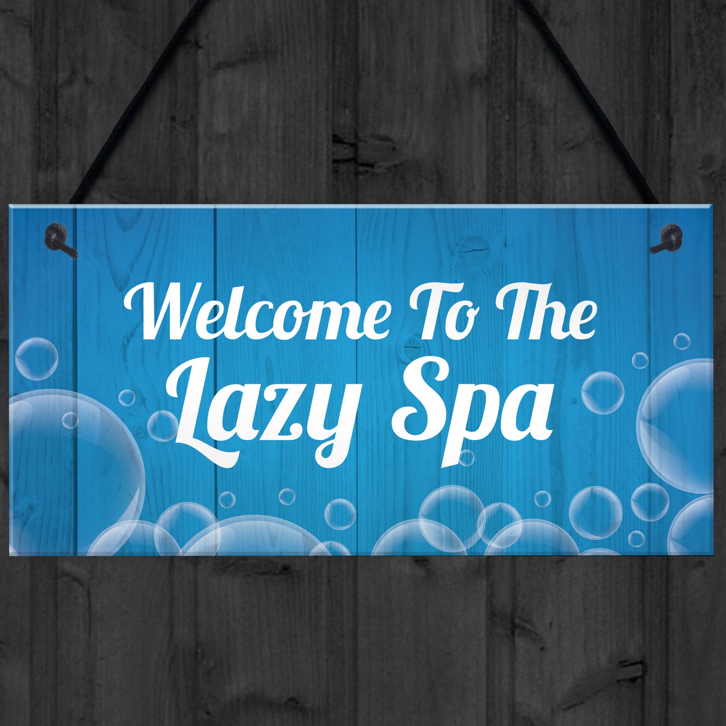 Novelty Hot Tub Lazy Spa Decor Signs Hanging Garden Shed Home