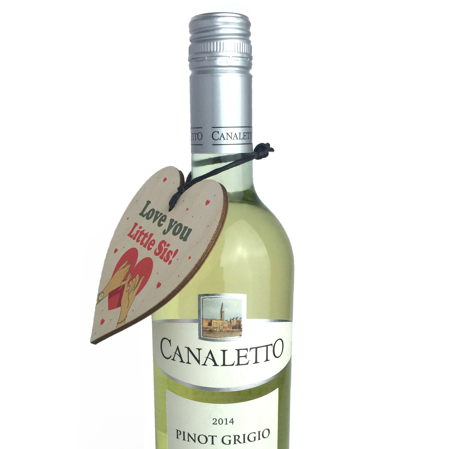 Little Sister Gift Wood Heart Birthday Christmas Gift For Sister