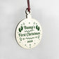 Bumps First Christmas Wood Bauble Gift For Bump Tree Decoration