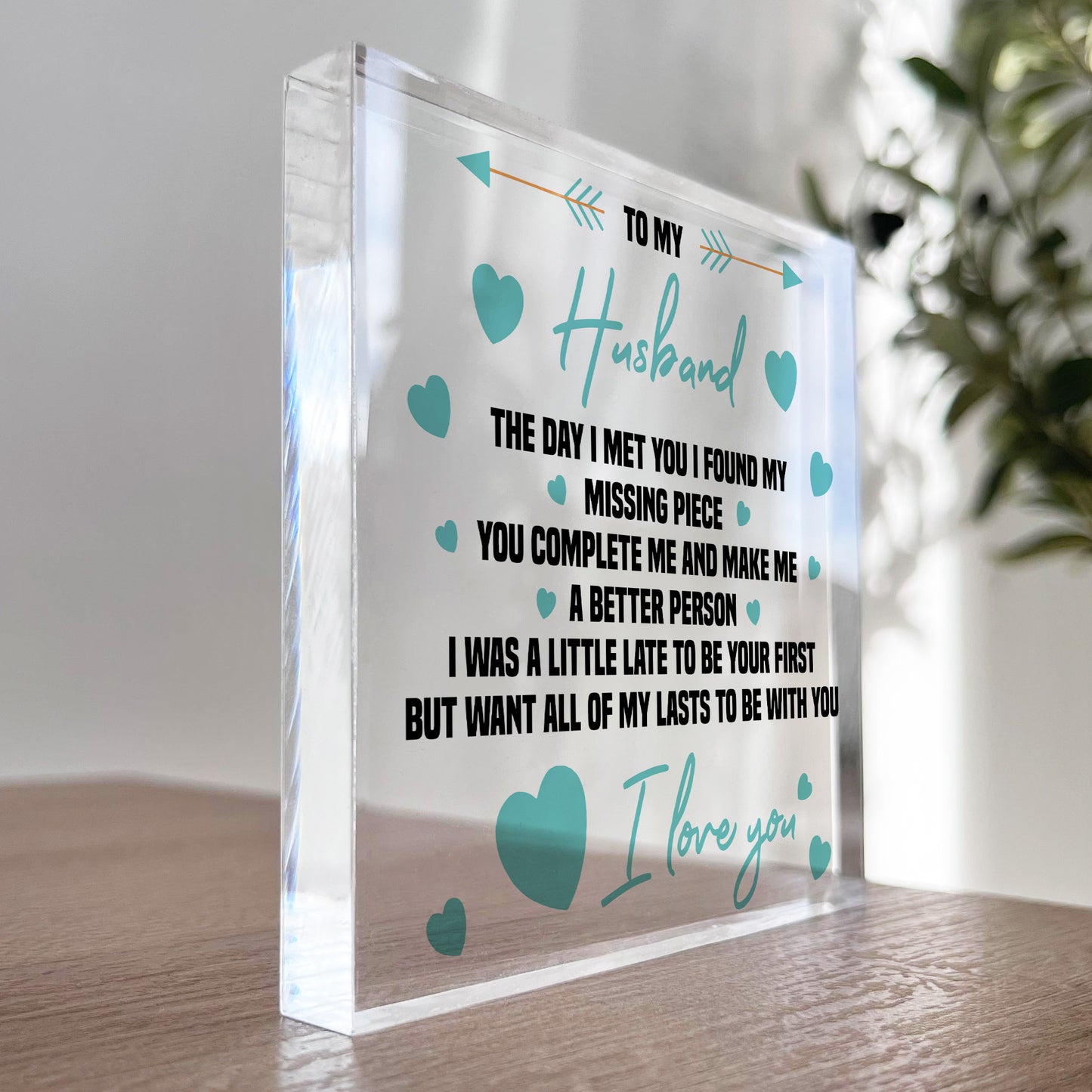 Gift for Husband Acrylic Block Birthday Gifts For Him Valentines