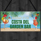 Garden Bar Sign Funny Garden Sign For Outdoor Lockdown Sign