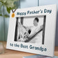 Fathers Day Gift For Grandpa Photo Frame Wooden Novelty Grandpa