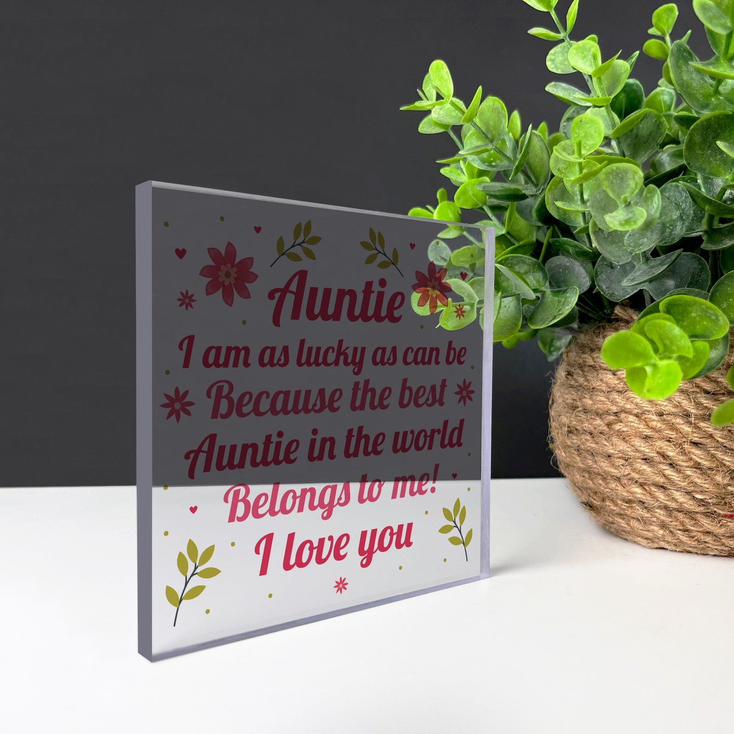 Gifts For Her Auntie Gifts From Niece Nephew Standing Plaque