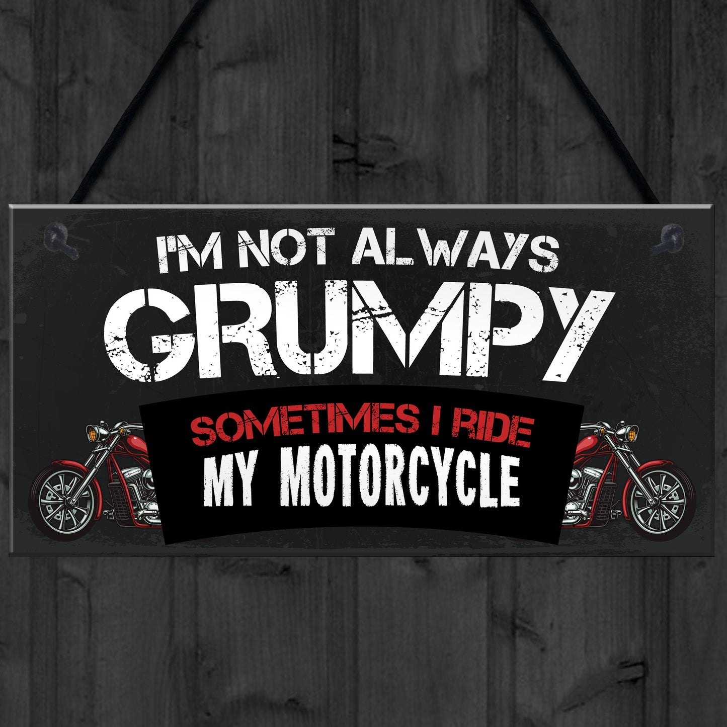 Funny Motorbike Plaque For Bikers Gift For Biker Enthusiast