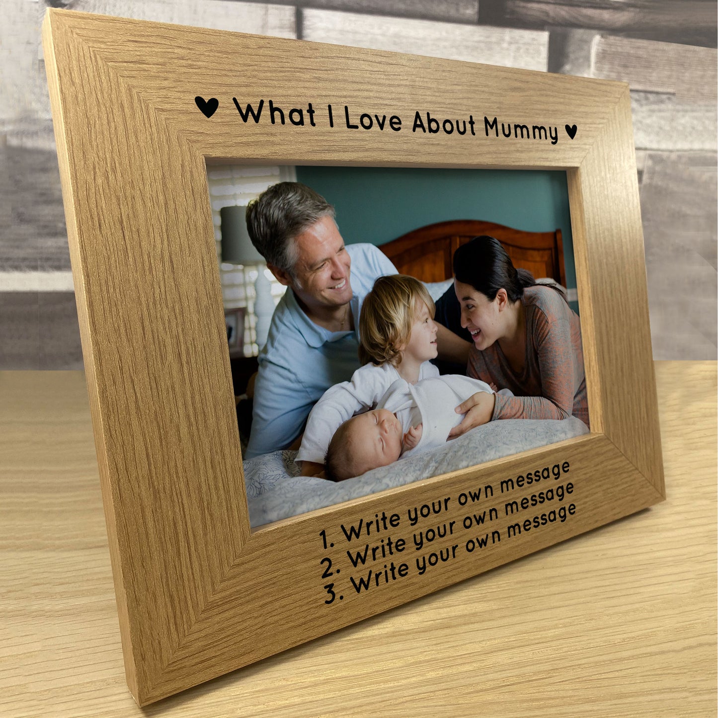 Personalised What I Love About Mummy Photo Frame Mothers Day
