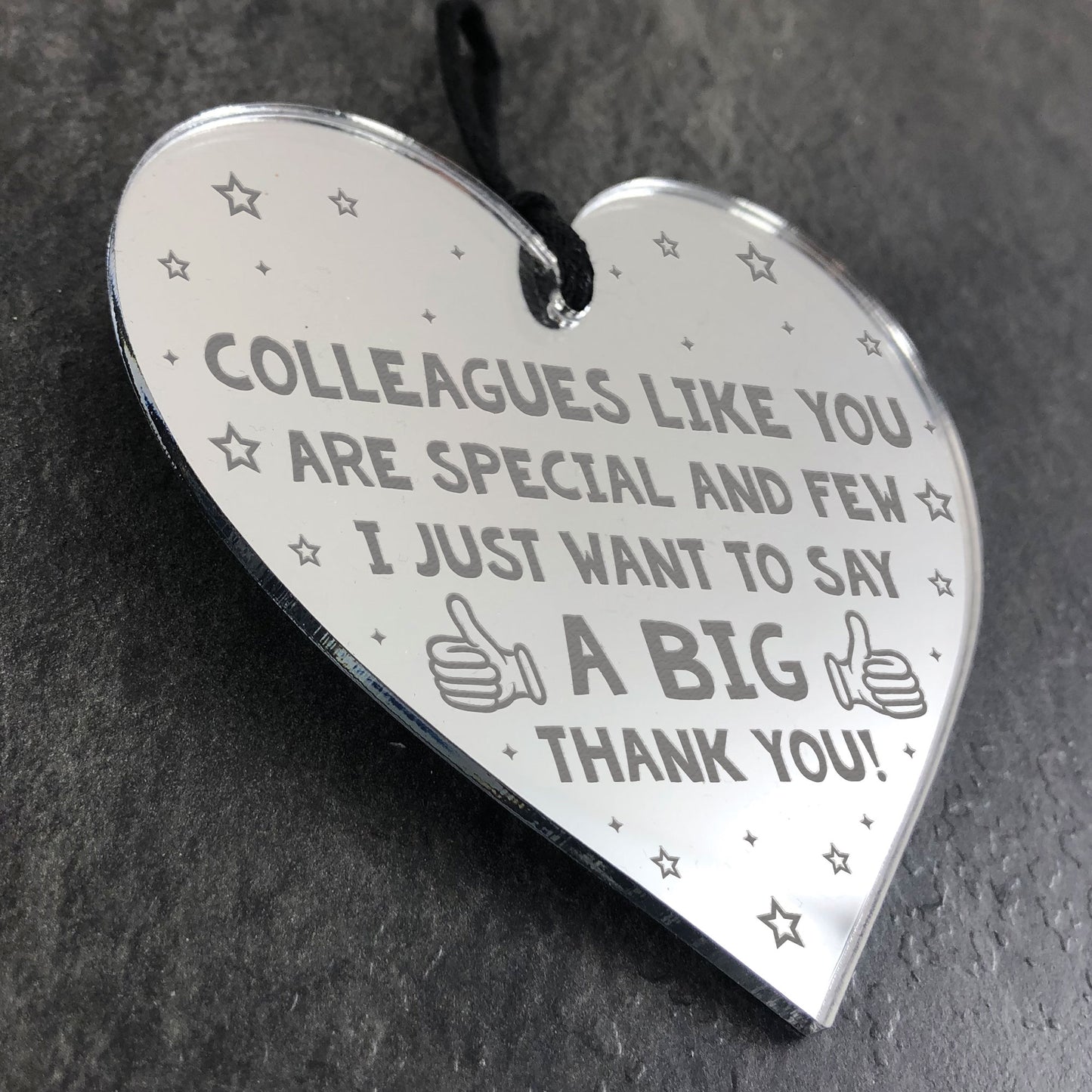 Leaving Gift For Colleague Plaque Heart Leaving Work Gift