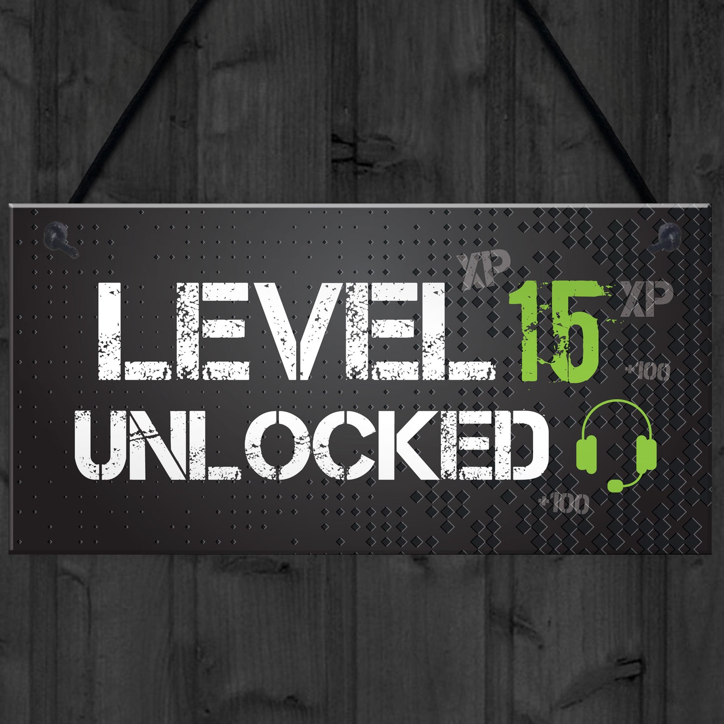 Funny 15th Birthday Gift For Son Brother Gaming Sign Gamer Gift