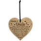 Auntie And Uncle Plaque Engraved Heart Auntie Gifts Uncle Gifts