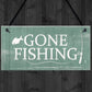 Gone Fishing Hanging Plaque Nautical Sign Dad Grandad Birthday