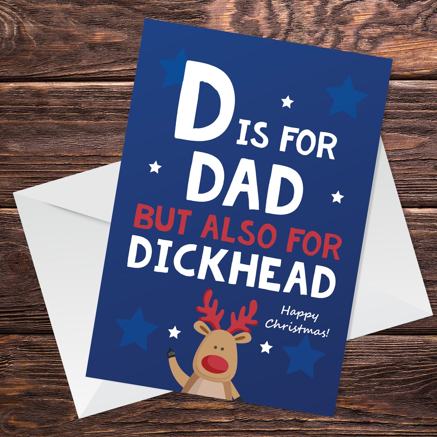 Funny Christmas Card For Dad Rude Offensive Card For Him