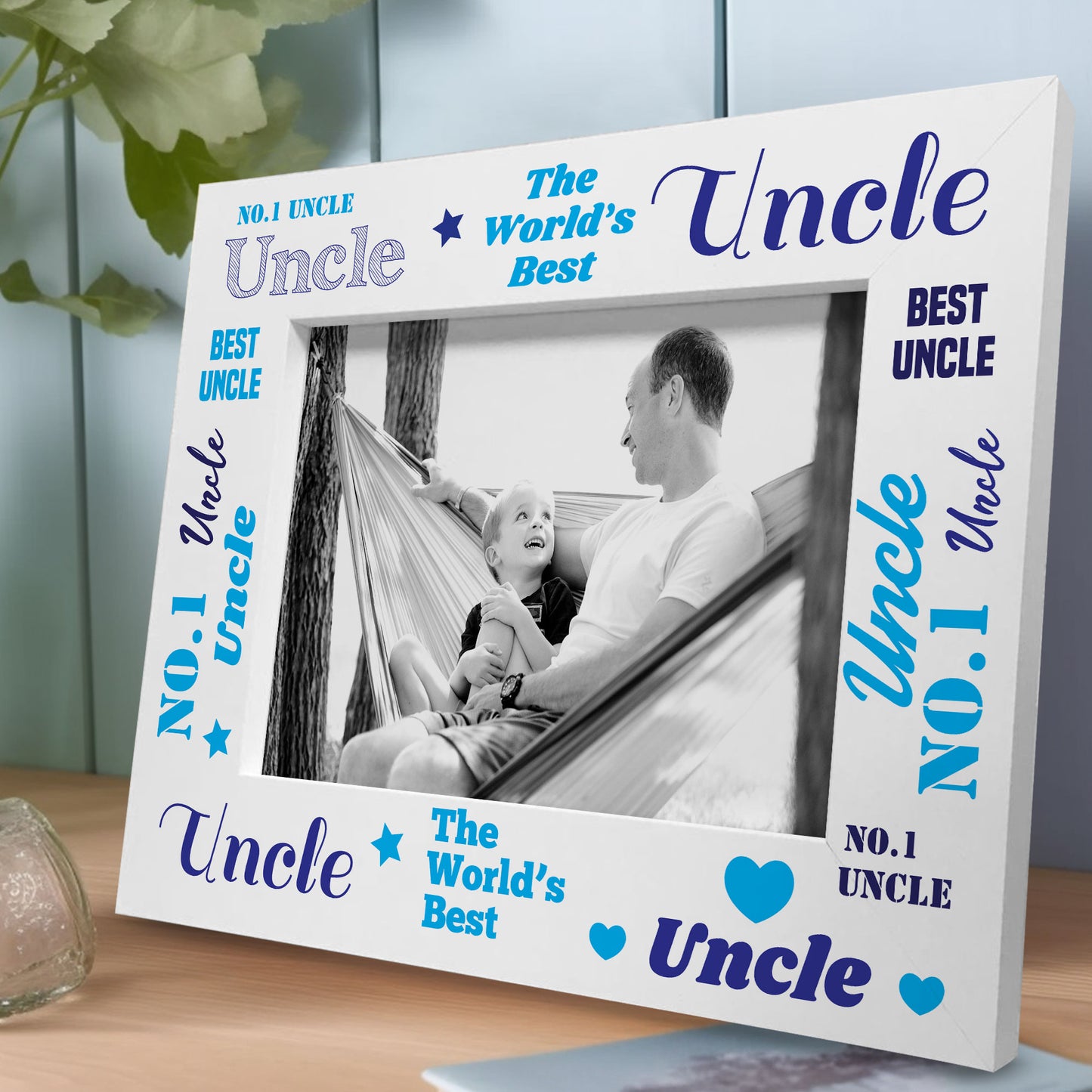 Novelty Gift For Uncle Birthday Fathers Day Wooden Uncle Frame