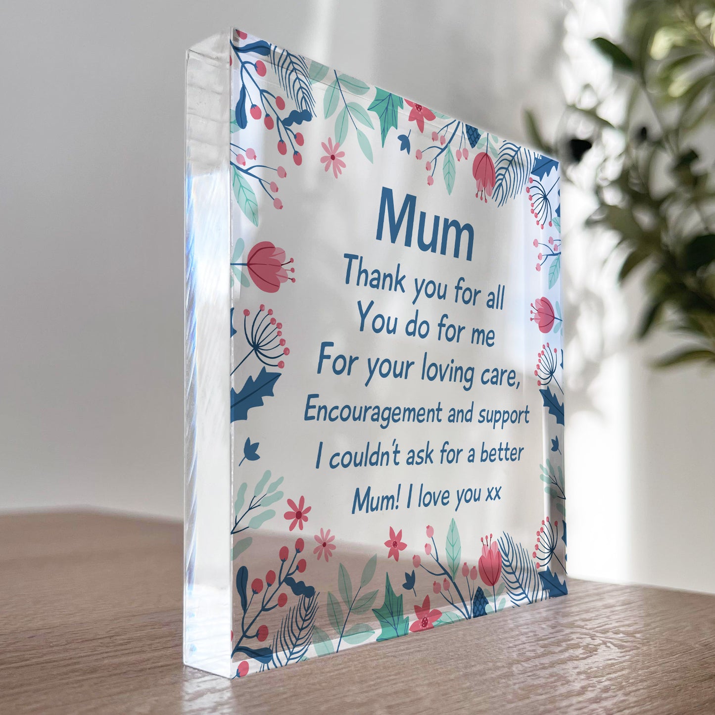 Mum Gifts I LOVE YOU Block Mum Gift For Birthday Christmas